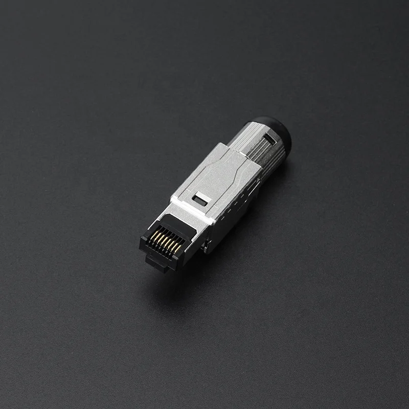 RJ45 8P8C Shielded Connector Network Plug Cat6a Termination Plug