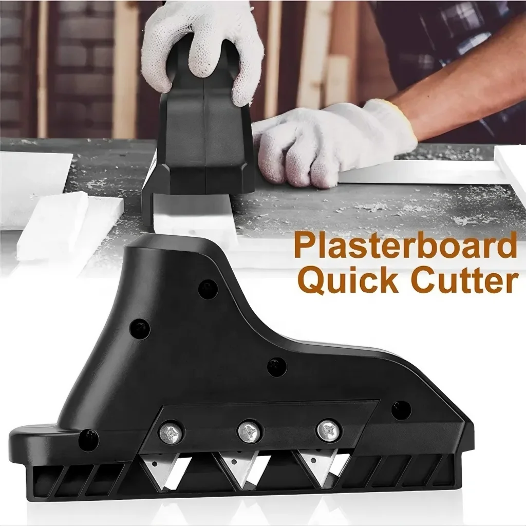 Gypsum Board Cutter Quick Drywall Edger Trimming Woodworking Hand Tool for Plasterboard