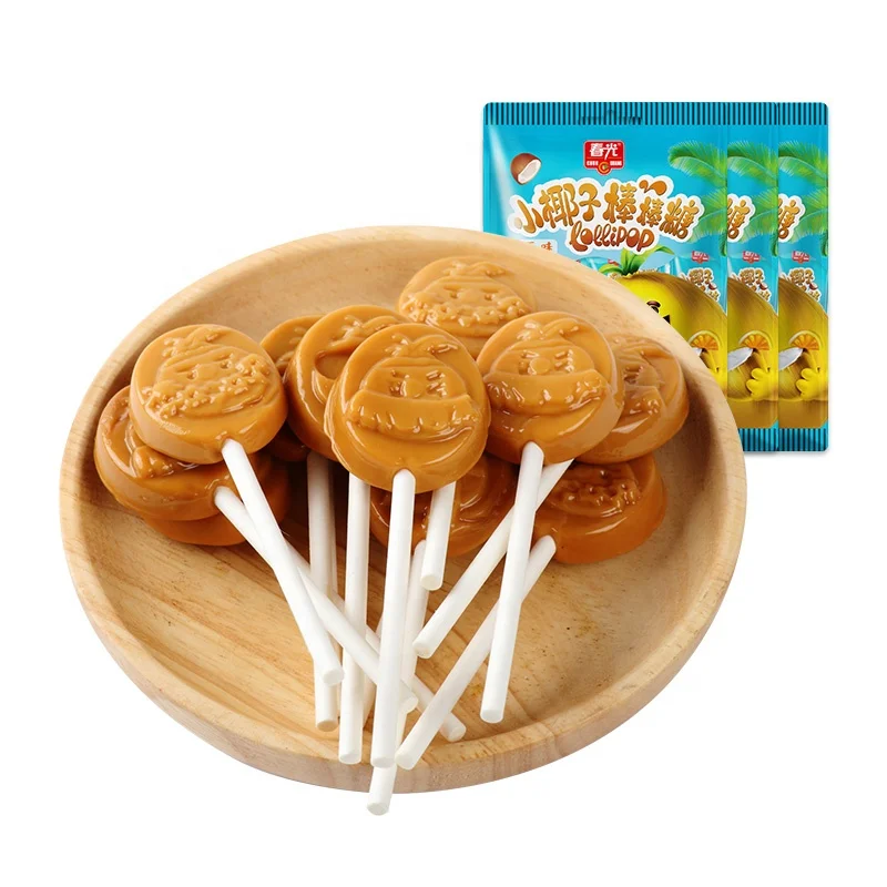
Fruit Flavor Sweets, Coconut Candy Lollipop 