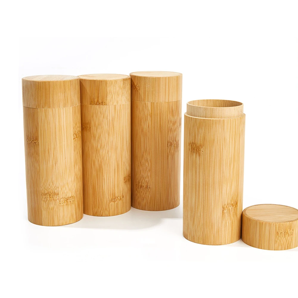 OEM Bamboo Case Eyewear Natural Color Sunglasses Box Wooden Eyeglass Goggles Case Cylinder Box Eco Packaging Tube