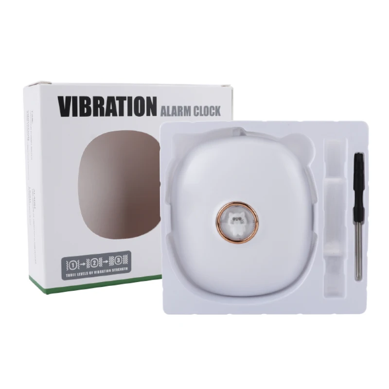 Electric Shock Alarm Clock Flashing Light Reminder with 3 Gears Vibration Option Silent Vibrating Pillow for Kids