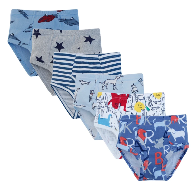 
custom cute kids underwear cotton little children models baby teen boys briefs 