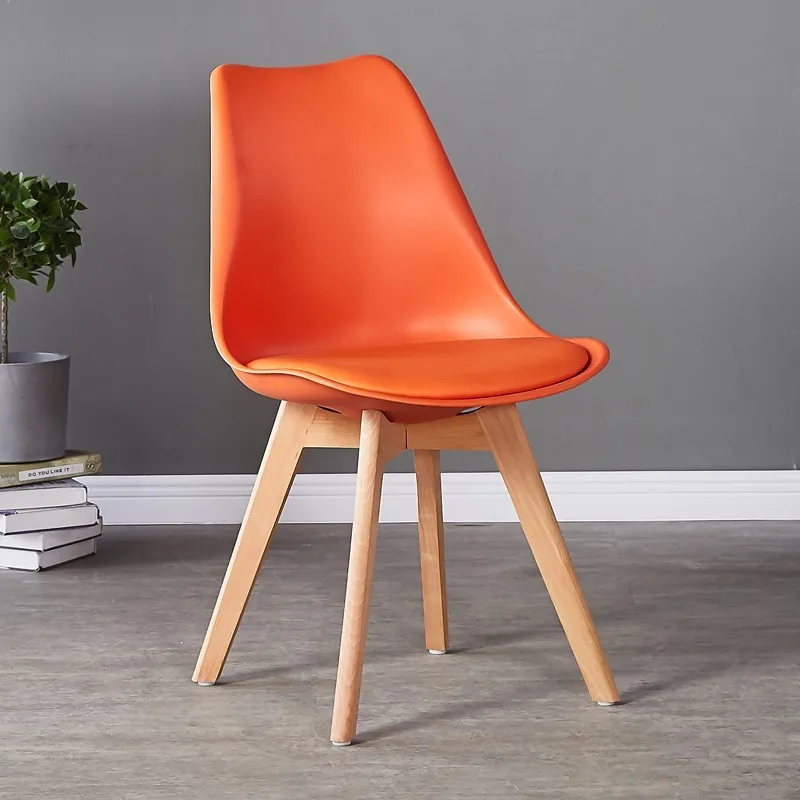 Nordic style high back dining chair color PP chairs for restaurant