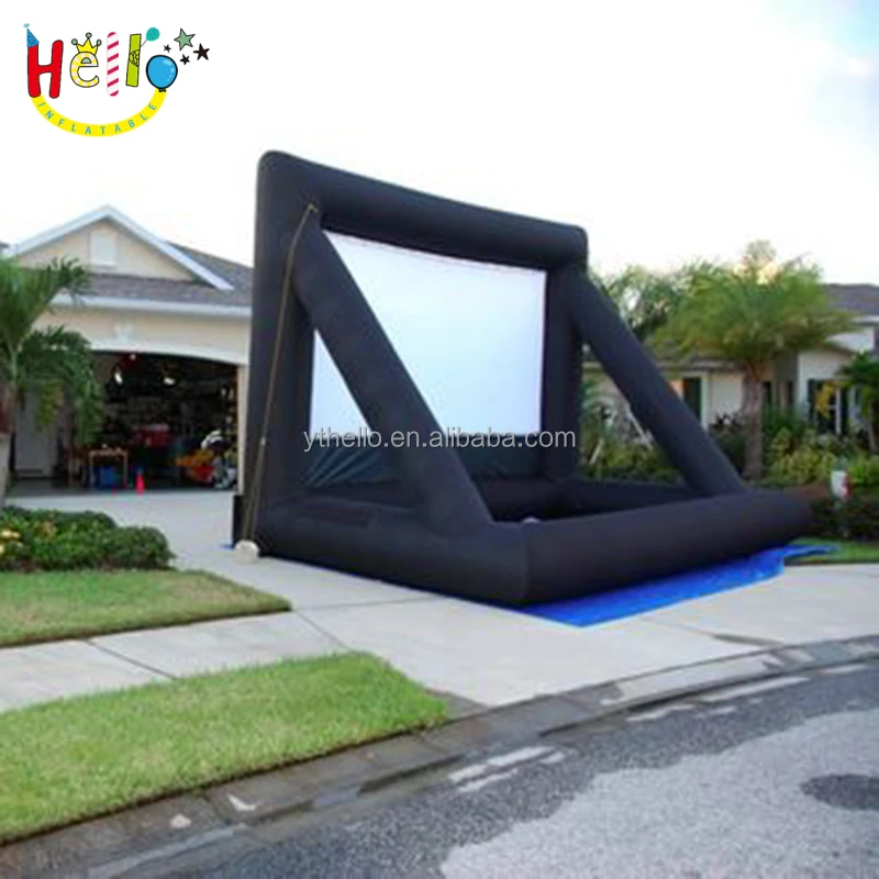 16:9 or 4:3  inflatable movie Air Cinema inflatable projector screen outdoor