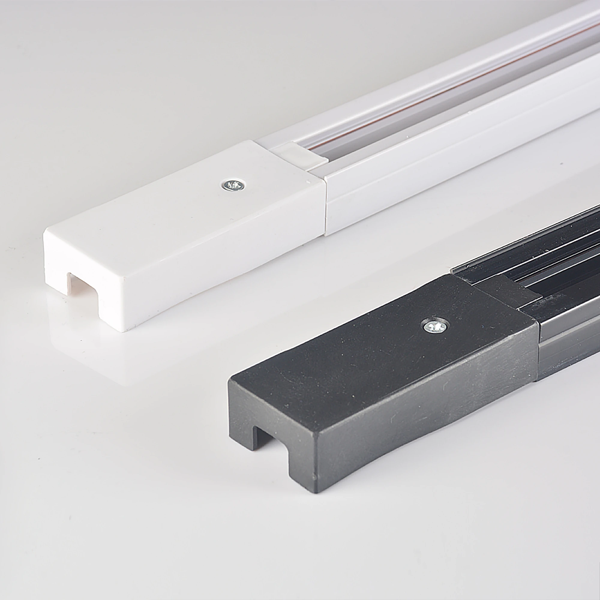 Светодиодная направляющая для трекового светильника, длина 1,5 м, алюминиевая направляющая для прожектора, белая, Черная