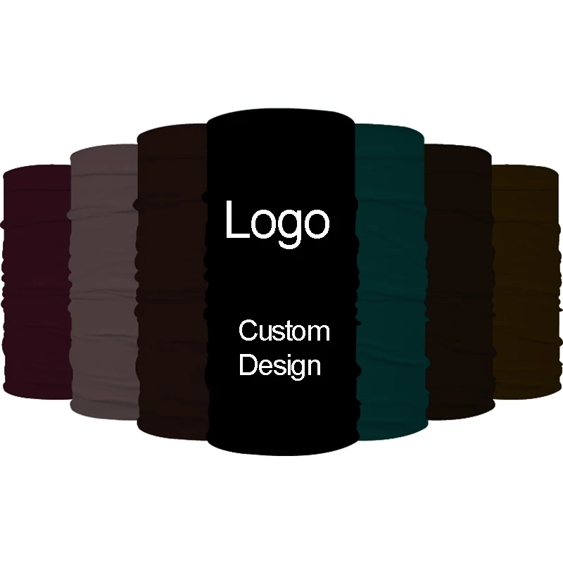 Wholesale Promotional Custom Design with your Logo Tube Seamless Neck Gaiter Bandana Face Scarf Sports Face Mask Warm Collar