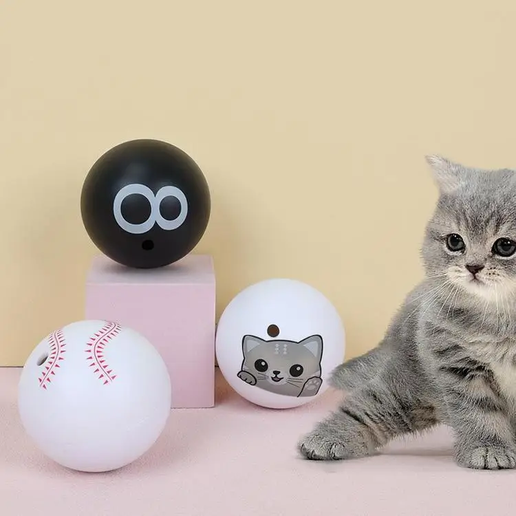 Забавный устойчивый к укусу Кот писк мяч мультяшный звучащий Кот бросает интерактивные шарики пластиковые животные интерактивные игрушки для движения