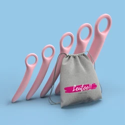 2021 New Soft 5 Piece Silicone Vaginal Dilator Set For Vaginismus Phthalate Free Waterproof Dilat Vagine Relief From Painful Sex