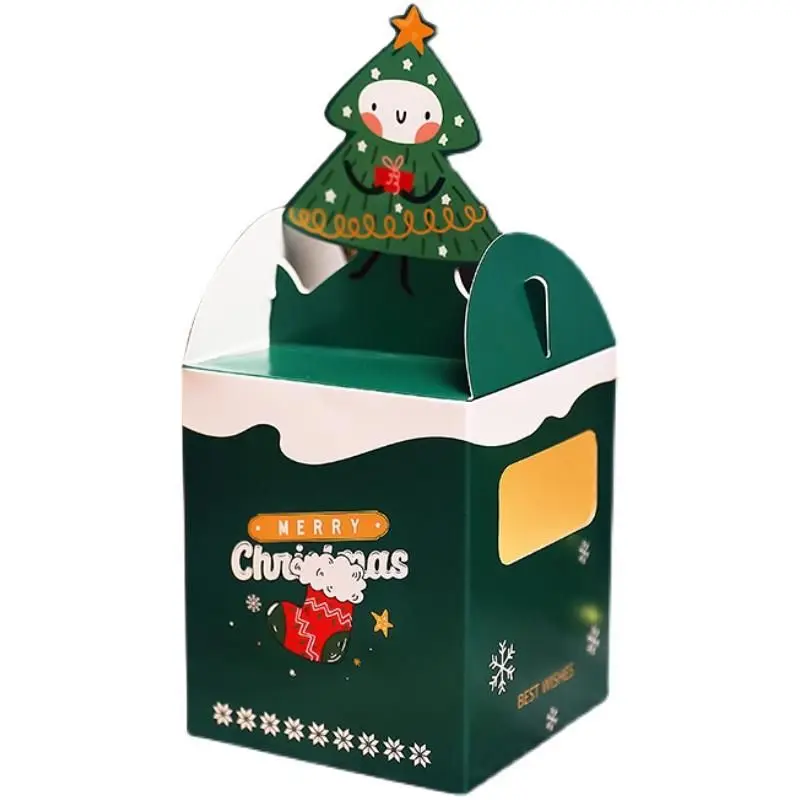 Custom Christmas Gift Box Apple Bakery Christmas Gift Paper Box Cracker Packaging Box