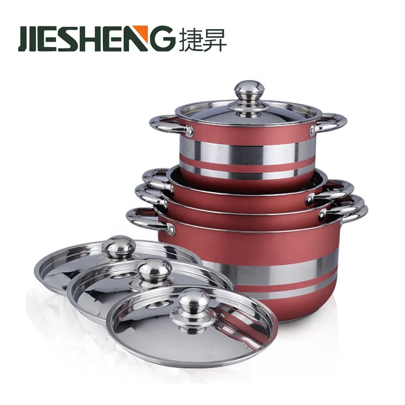 
Kitchen Equipment Set Cooking Pot Stainless Steel 8Pcs Cookware Set 