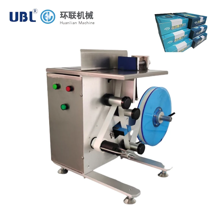 UBL Factory Desktop Mini Manual Semi Automatic Sticker Corner Labeling Machine