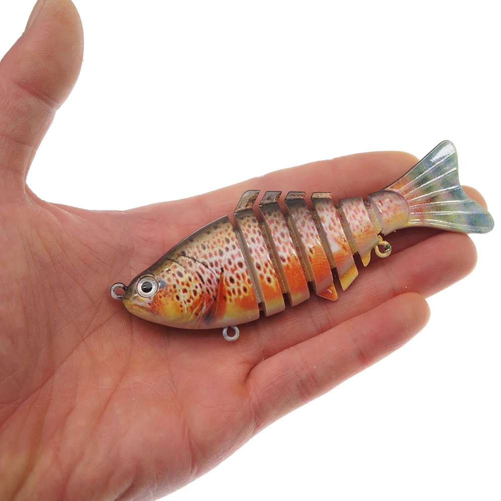 10cm 14g Sinking Wobblers Fishing Lures 7 Segment Jointed Crankbait Swimbait Bionic Tackle Bass Lure