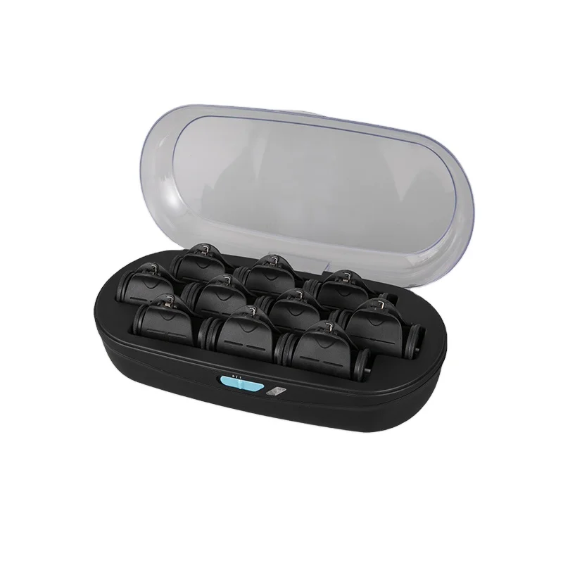 High Quality Instant Heat Tourmaline Ceramic Flocked Hot Rollers, Hot Hair Curler Rollers for Mega Volume and Smooth Waves