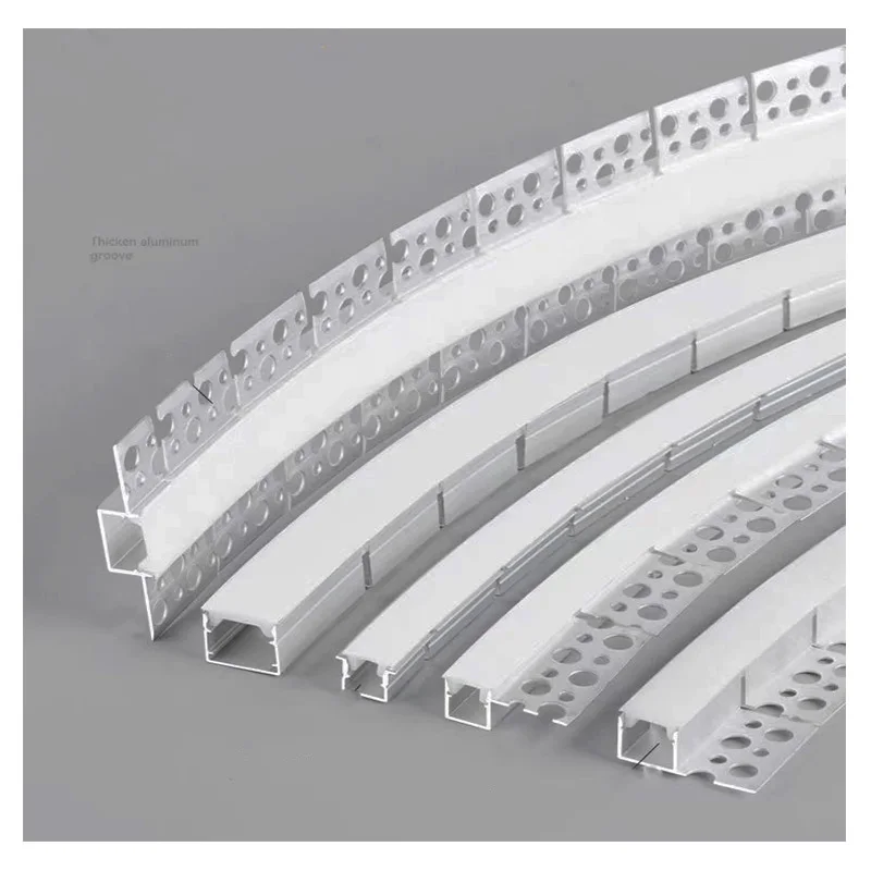 Free samples Flexible Curve Bendable  alu LED profile light for ceiling lighting Bendable Led channel Led Aluminum Profile