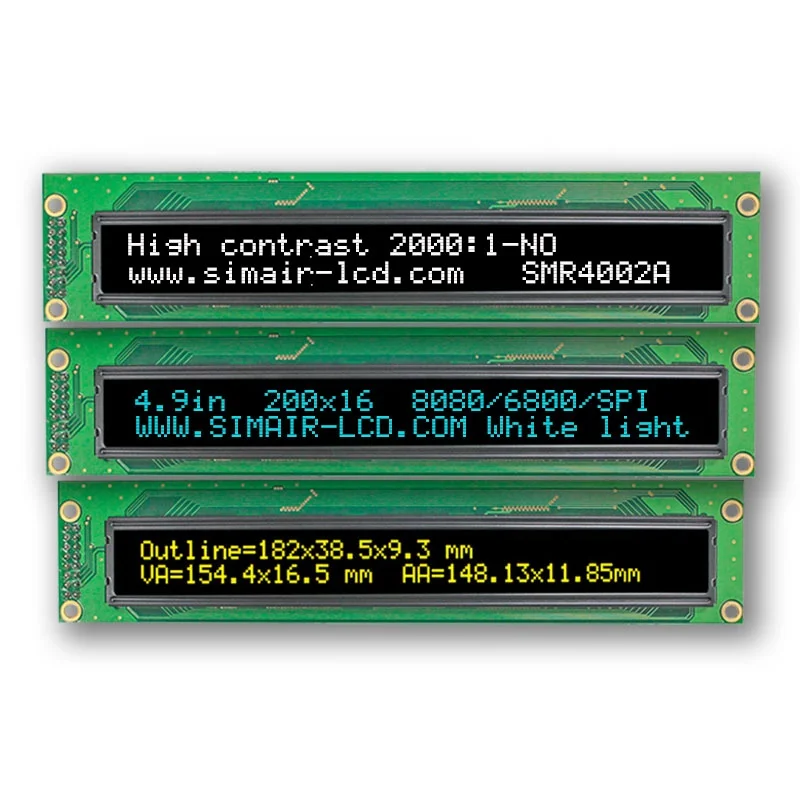 Real LCM WEH004002A Parallel SPI Serial 4002 WS0010 40X2 Character LCD Module Winstar 4002 Oled Display