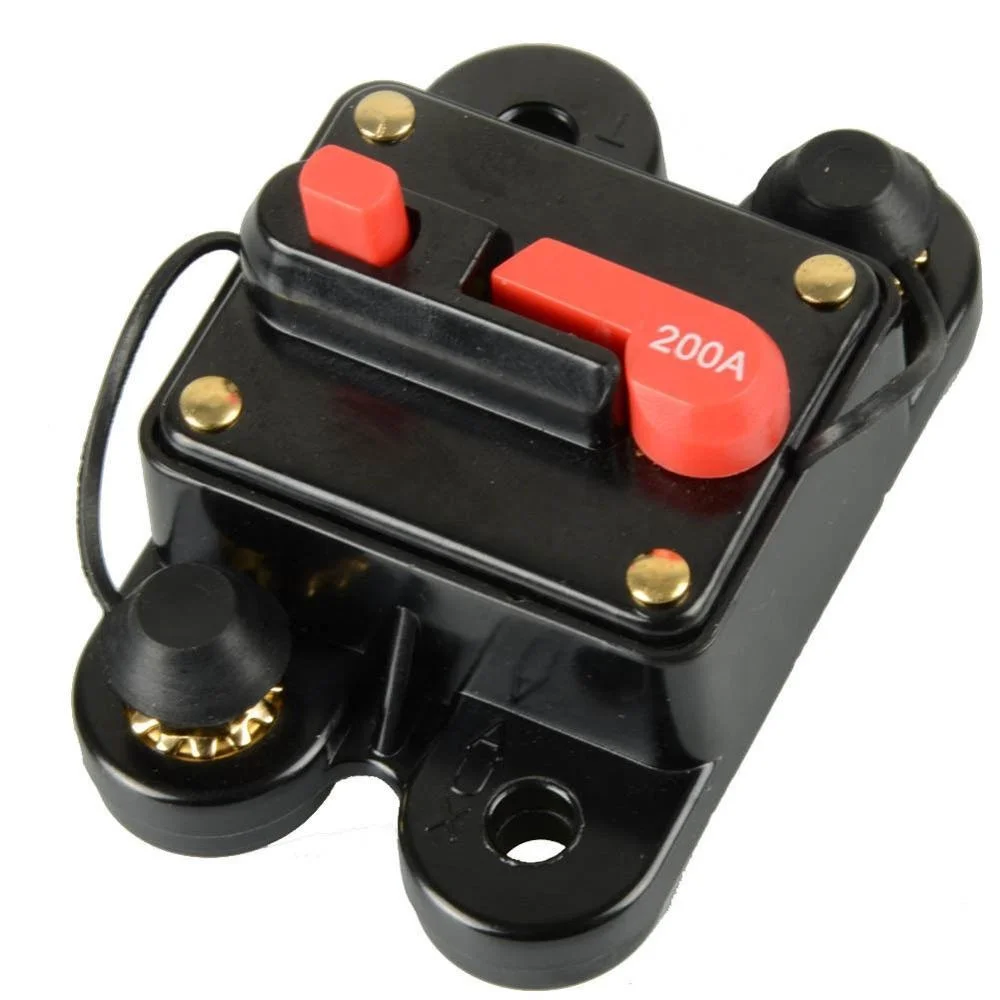  12V-24V DC 200A возврат вручную стерео аудио держатель предохранителя выключателя для троллингового мотора Авто 200