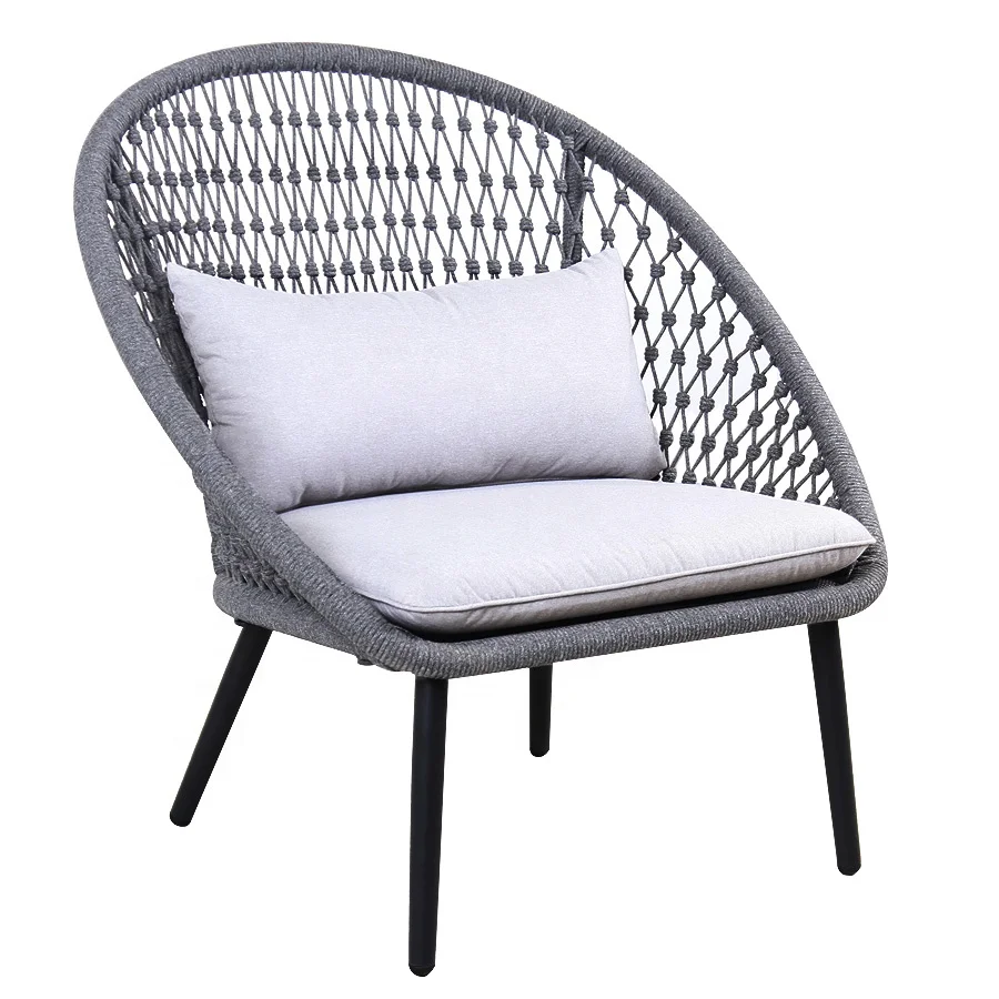 Modern design Woven Rope Chair  Outdoor sofa garden sofa for home  hotel  Patio furniture