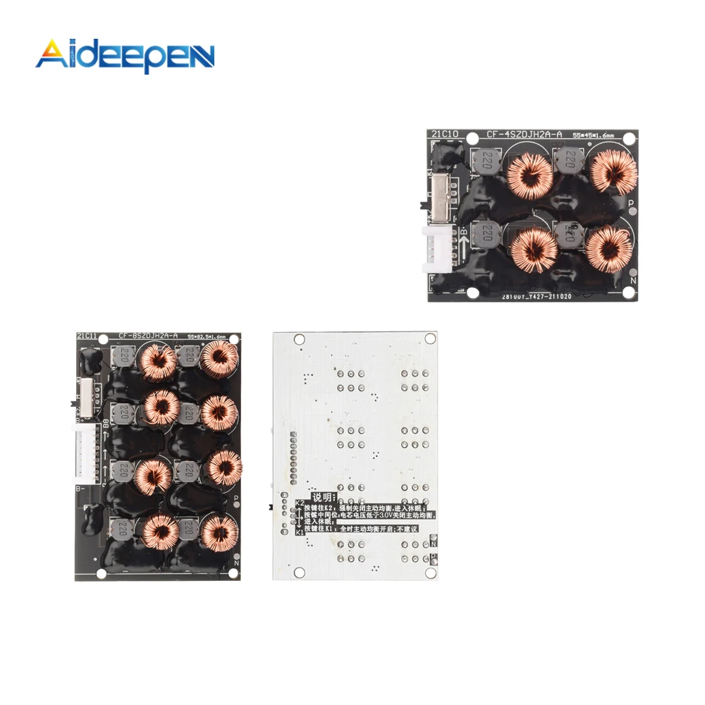 2A 4S/8S литий ионный аккумулятор Active эквалайзер без потерь Балансировки Энергии передаточная плата