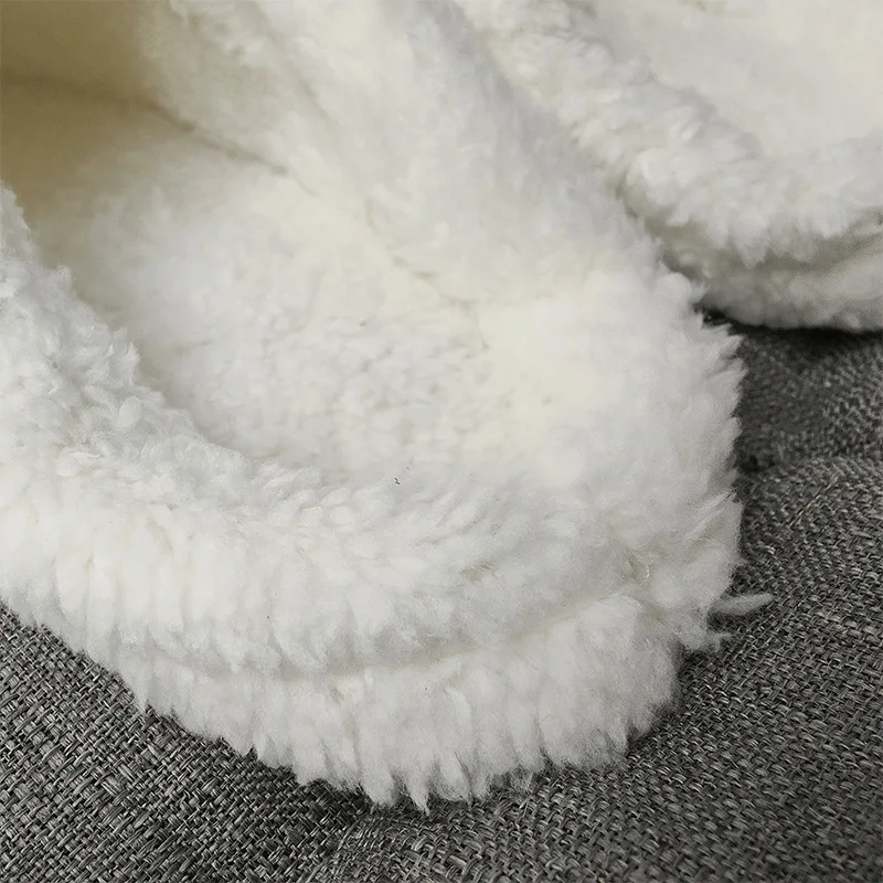 Croc with velvet liner winter warm thickened soft plush cover detachable cotton   liner wholesale