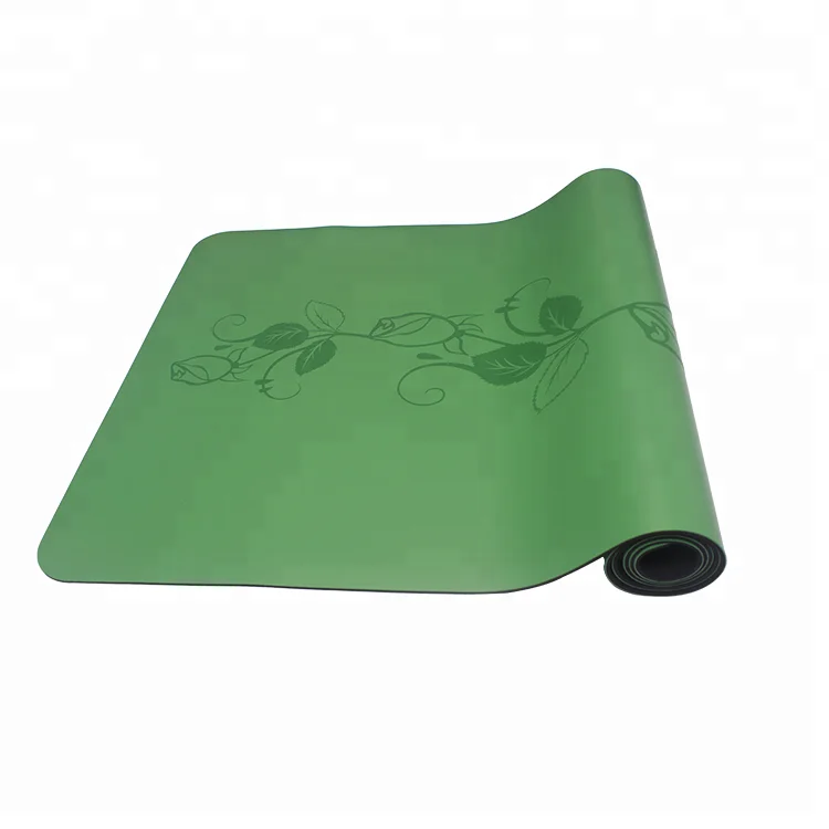 
Cheap cork anti slip printed label high density exercise yoga mat 