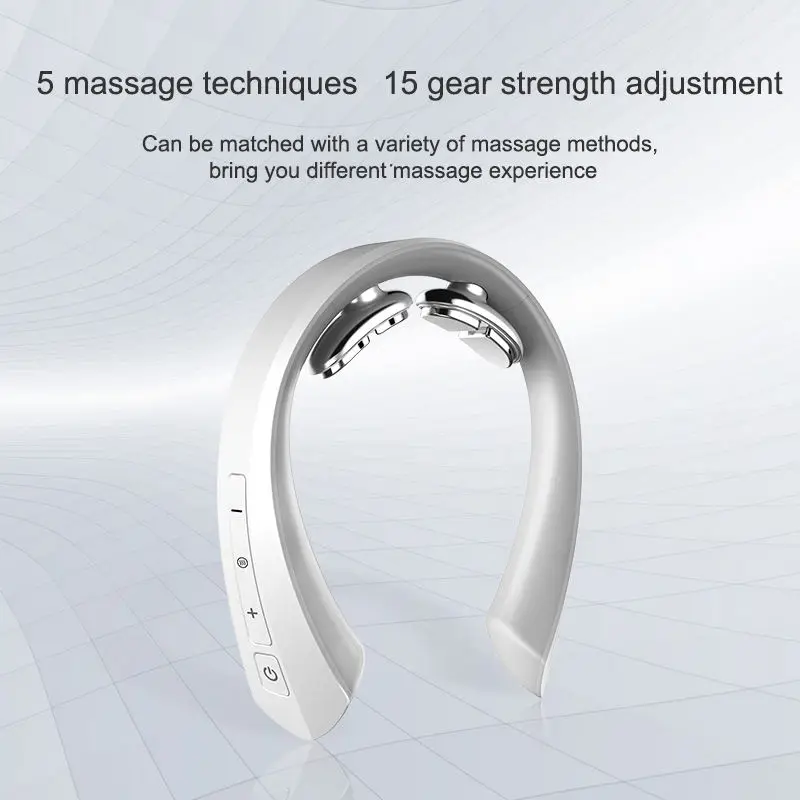 Smart Electric Shiatsu Pulse Cervical Spine Pain Relief Self Massage Tool Shoulder And Neck Massager Care With Heat