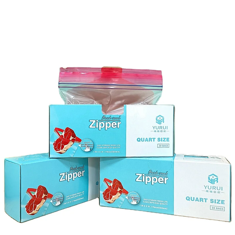 AIUDO High quality professional export custom zip lock bags waterproof recyclable zipper lock plastic bag