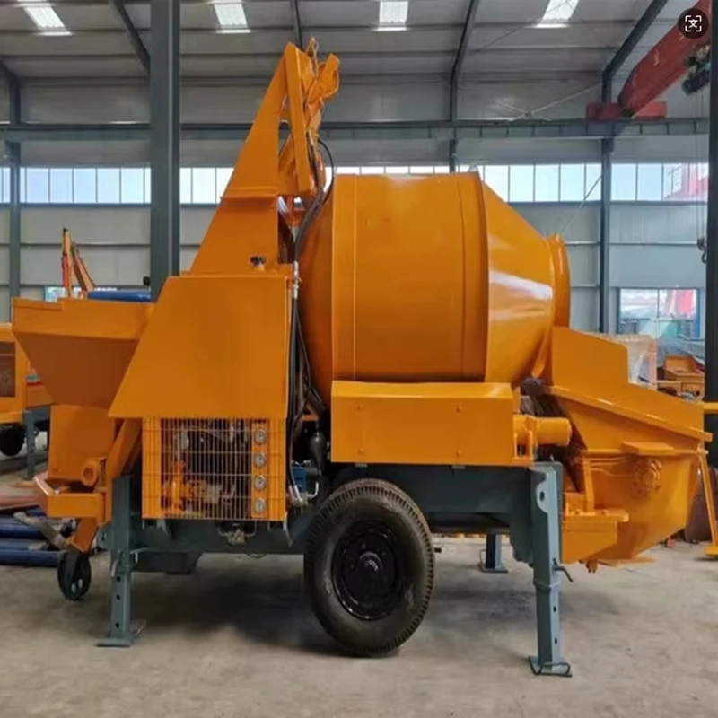 Mobile Concrete Pump Remote Control Fixed Truck Model Clamp Car Pipe Prices 50m3 Concrete Mixer Pump