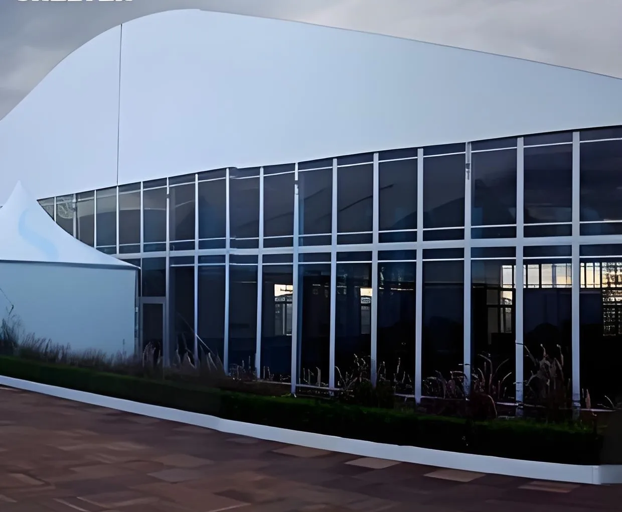 Hot Sale Outdoor Curved Aluminum Frame Tent Waterproof Clear Event Arch Tent for Exhibition