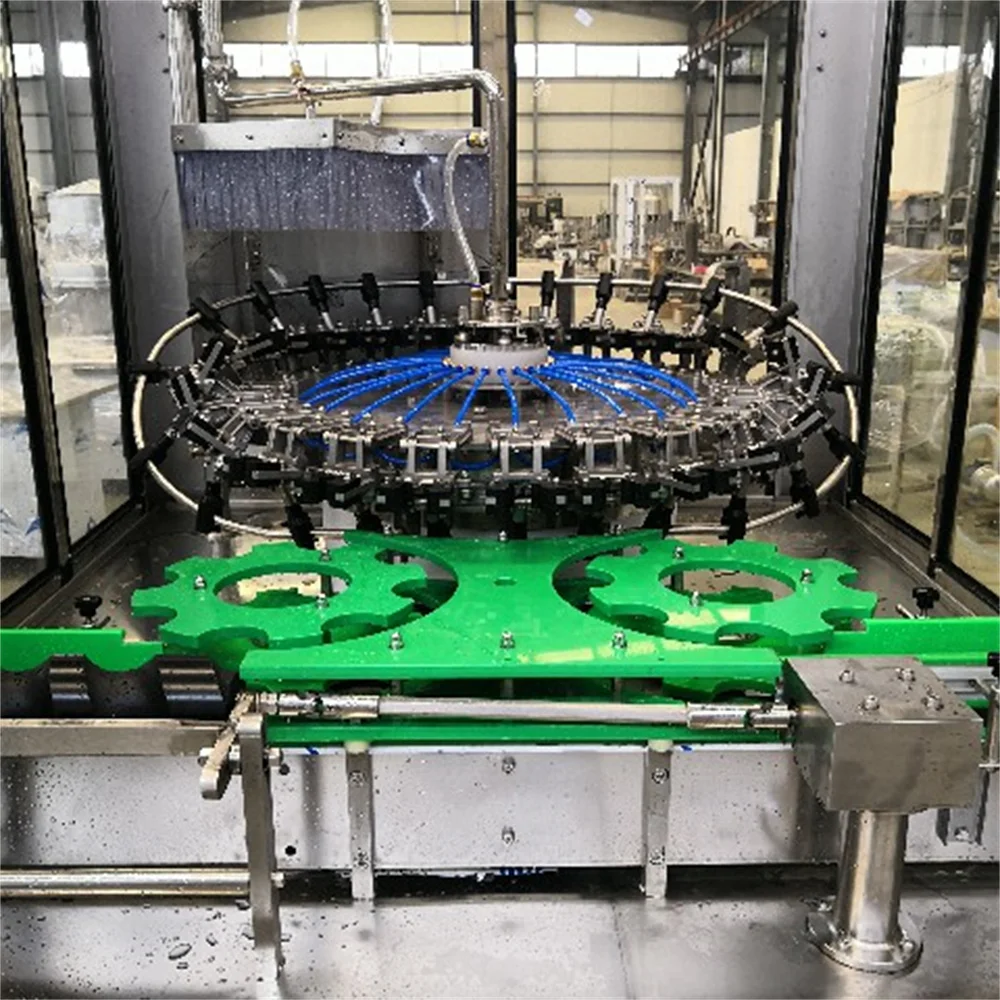 Automatic 2000~8000 BPH  PET Bottle Washing Machine Glass