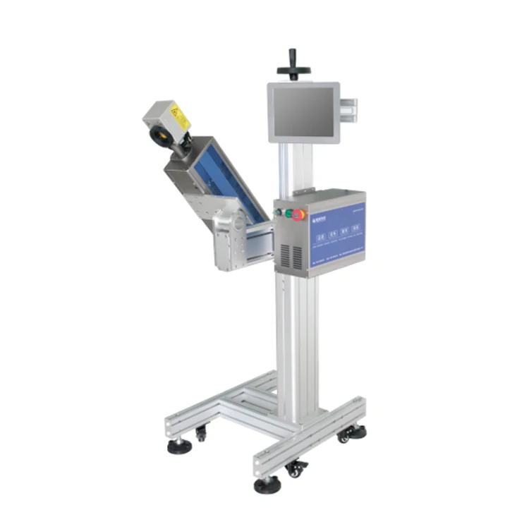 20 Вт лазерная маркировочная машина для производства напитков и напитков в бутылках для домашних животных