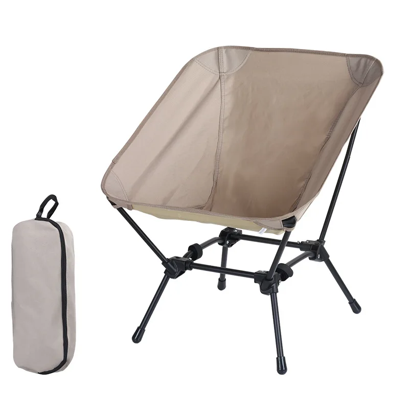 Folding Luxury Portable Reclining Chair Camping 150kg Camping Chair Aluminium Lightweight Comfortable Outdoor Zipper Bag Modern