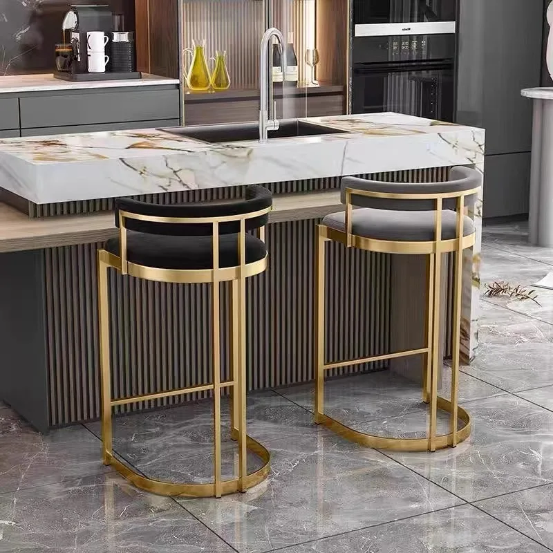 Modern Luxury High Quality Kitchen Plastic Bar Stools High Chair For Counter Bar