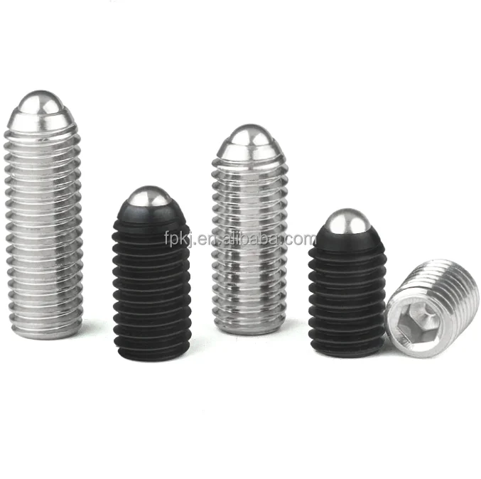 stainless steel nylon lock patch hexagon head spring ball plunger set screw with thread locking