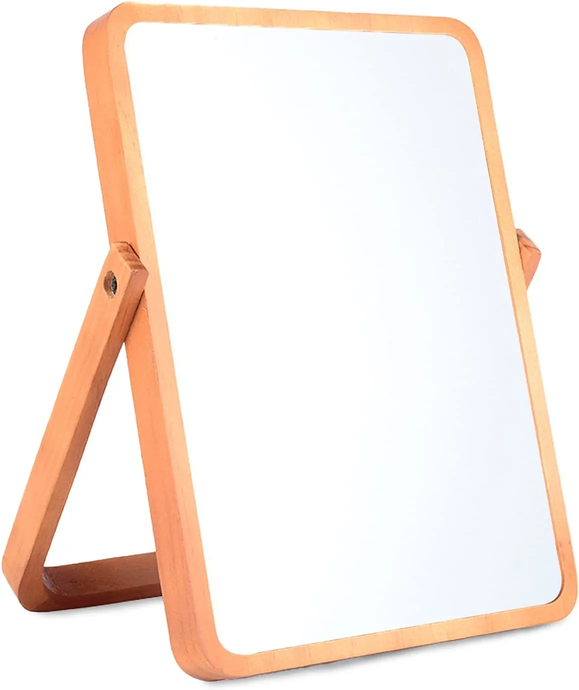 espejo pared ayna Wall Decoration Makeup Mirror Bamboo Frame Desk Makeup Mirror for Living Room