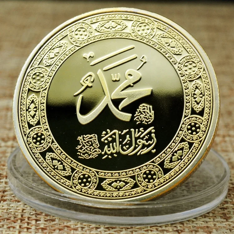 China Manufacturers Professional Custom Design souvenir saudi arabia 24k gold coin