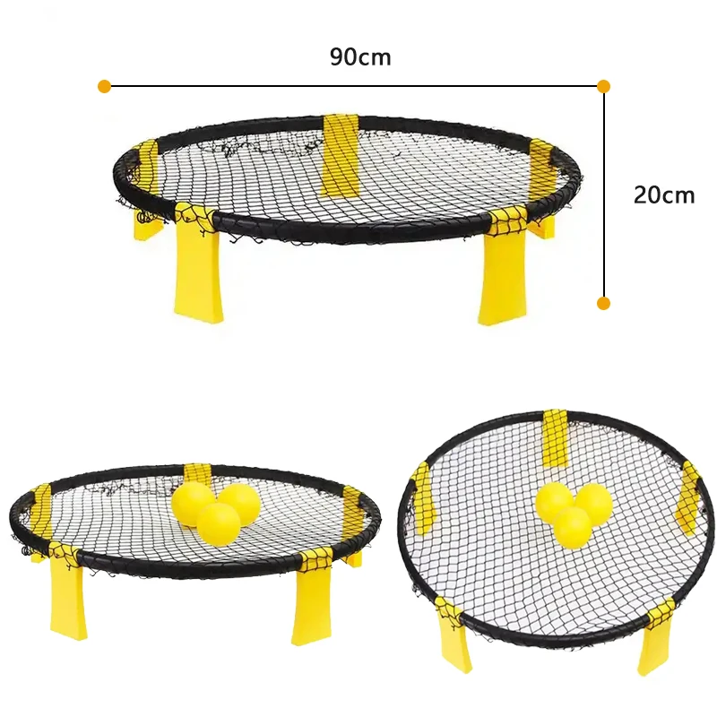 OEM/ODM GTO Factory price Customized Logo Spikeball Original Roundnet Game Set Include 3 Balls net and Bag volleyball spike game