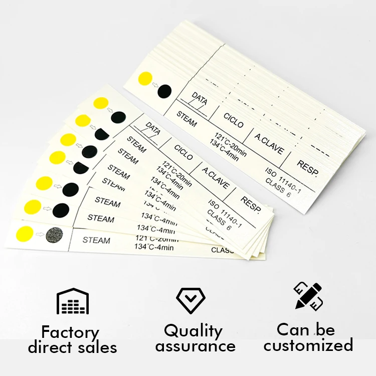 Hot Sale Type Class 6 Steam Disinfection  Autoclave Chemical Indicator Strip For Hospital