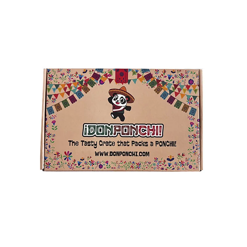 Hot Sale Snack Packaging Corrugated Paper Mailer Box Corrugated Cardboard Food Box Panda Mailer Box Packaging Gift With Logo