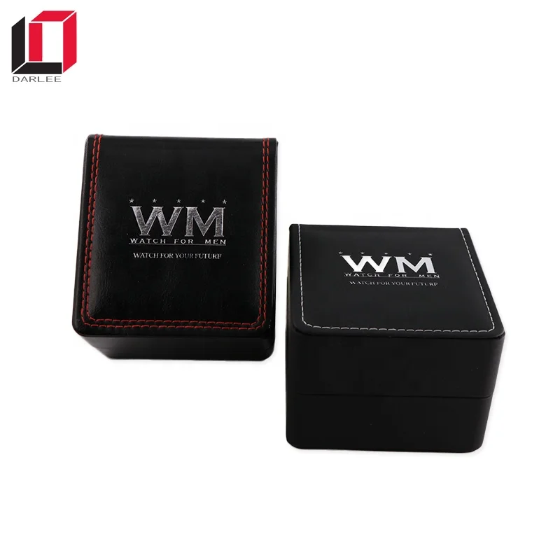PU leather luxury custom watch packaging box