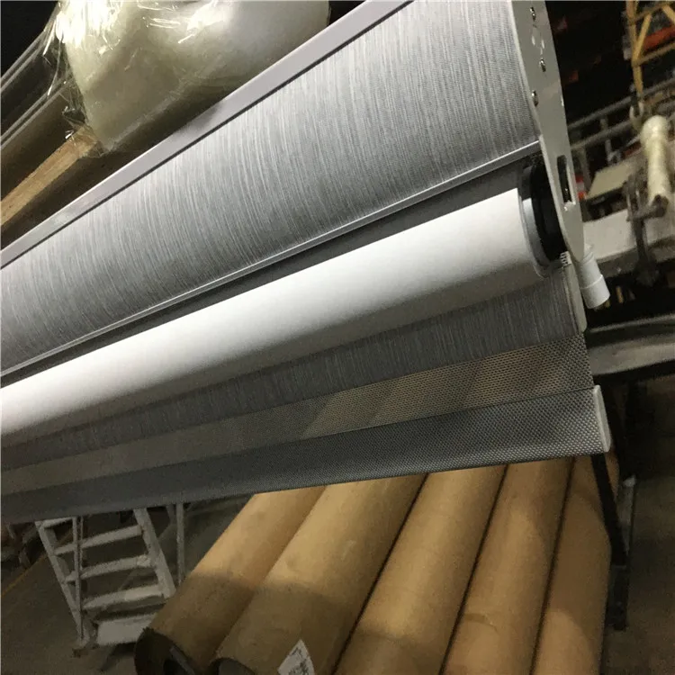 Shades 2022 Motorized Double Roller Blinds Dual Layer Blackout Electric  Roller Shades,roller Fabric French Window