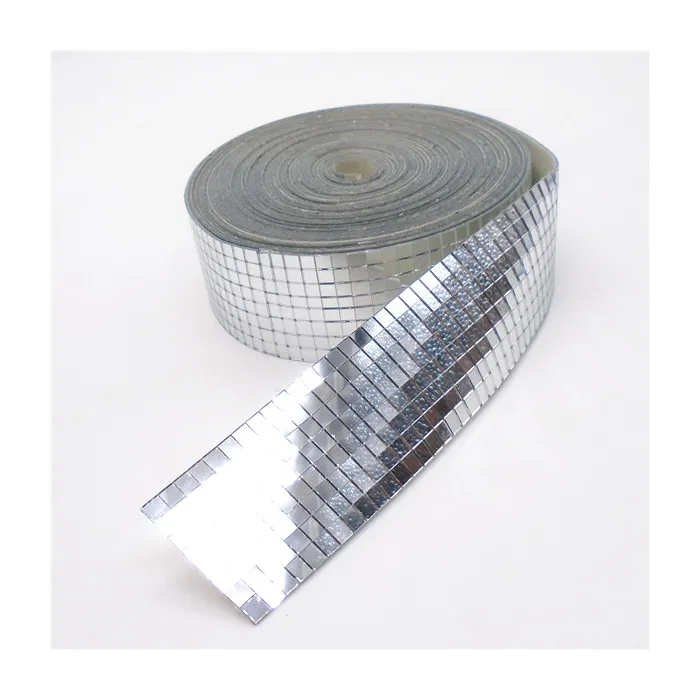 5mm square acrylic mirror adhesive mosaic glass mosaic sticker small mirror pieces for crafts