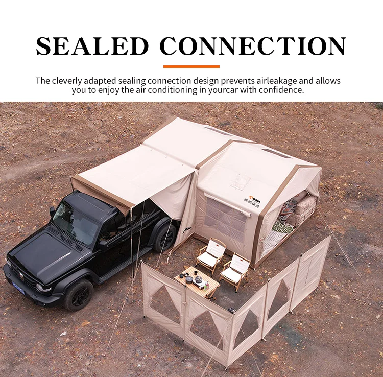 Rainproof inflatable Tents Air Camping Touring In Camper Tube Tail Cheap Cotton Season SUV Pickup Trunk Rear Link Outdoor Tent