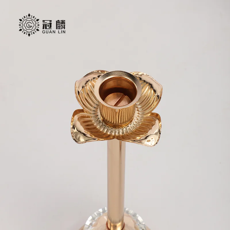 Wholesale Wedding Taper Candle Holder Centerpieces Candlestick Candelabra Luxury Metal Gold Candle Holder