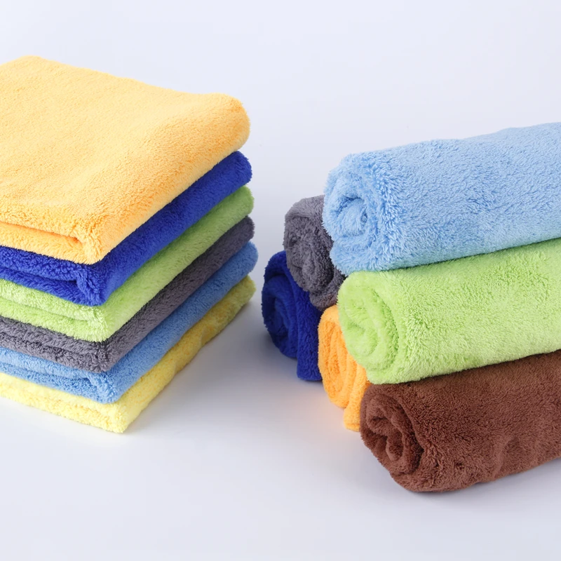 Microfiber towel 500GSM wash magic clay for washing Coral Velvet Car Towel