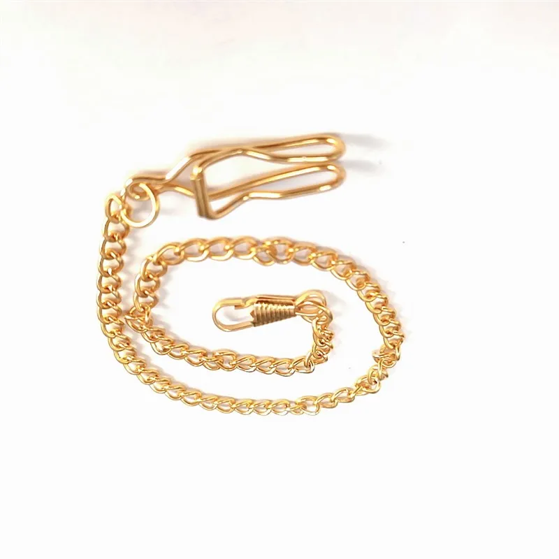 New Style Metal Chain Strap Pocket Watch Chain Wholesale 37cm  Silver Gold Black Red Bronze Accessories Pocket Watch Chains