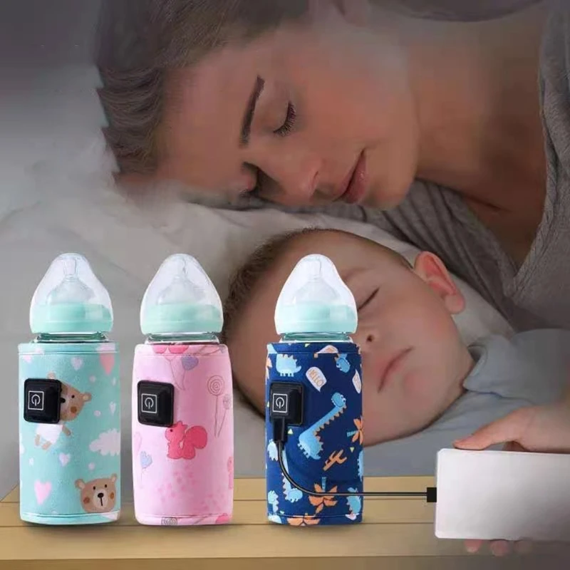 baby feeding supplies Portable USB Baby Bottle Warmer Feeding Bottle Heated Cover Insulation Thermostat electric water heaters