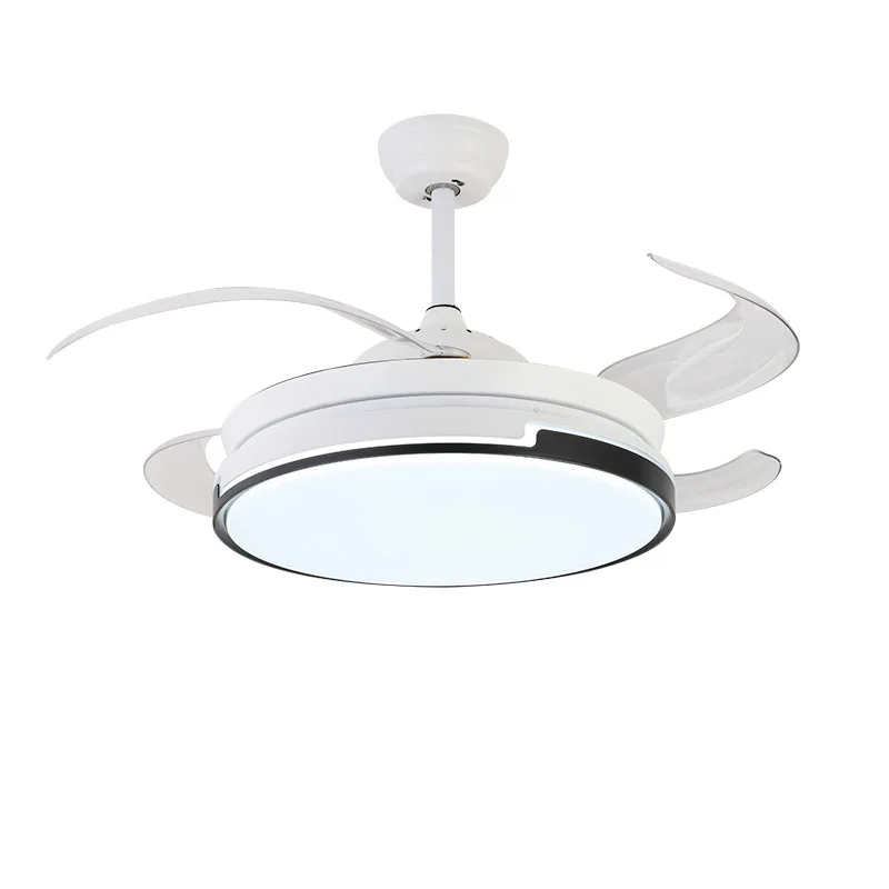 Modern New Style Absorb Dome Light Invisible Fan Chandelier Living Room Ceiling Fan Lamp
