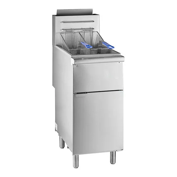 Hot Sale Gas Fryer With Cabinet 50L  Large Capacity Frying Chicken Machine Electric Deep Commercial Fryer