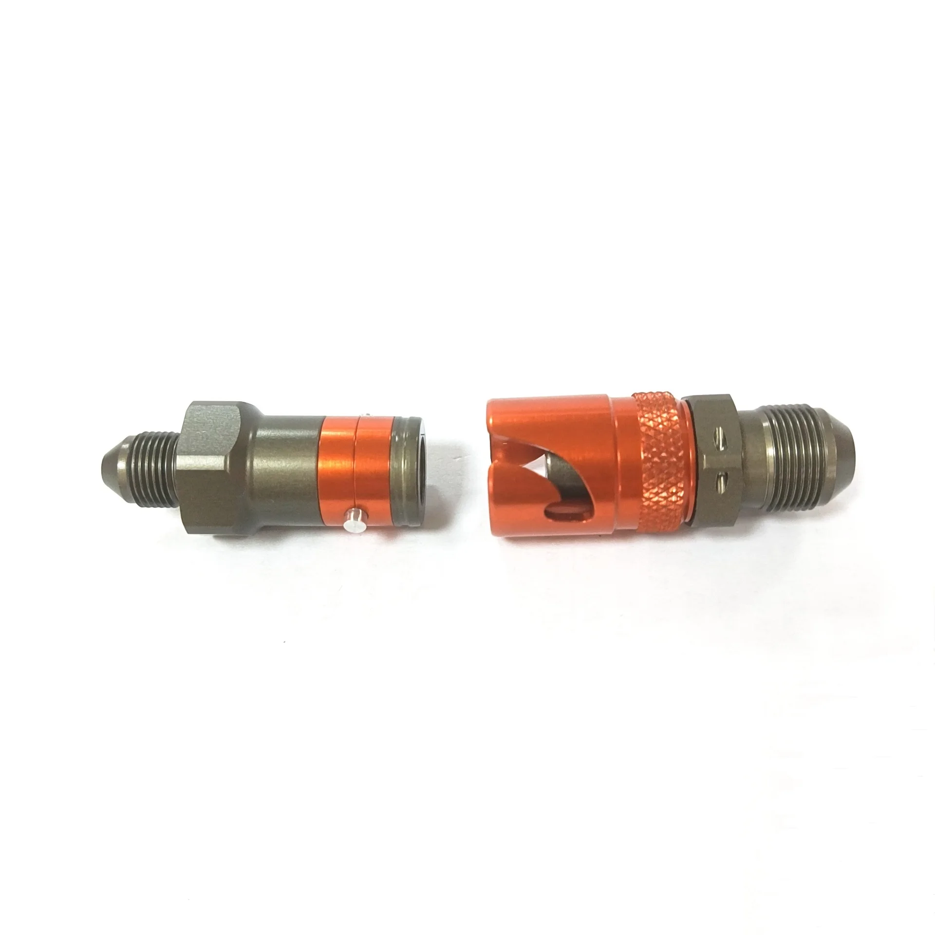 Aluminum Dry Brake Hydraulic Coupling Quick Release Disconnect Hose Adapter Fittings Bayonet Type Fluid Connector