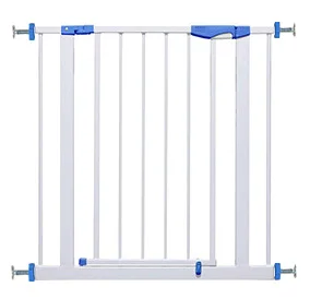 Protective Barrier For Children Stairs Easy Install Metal Baby Safety Gate Metal Pet Gate Fence Barrier Door Security Gates